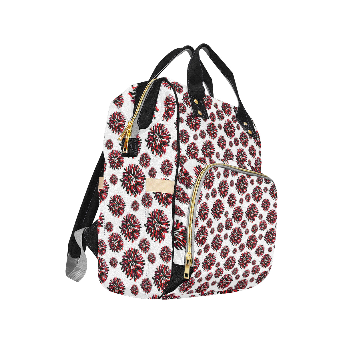Cheerleader Pattern Print Design 01 Diaper Bag Backpack