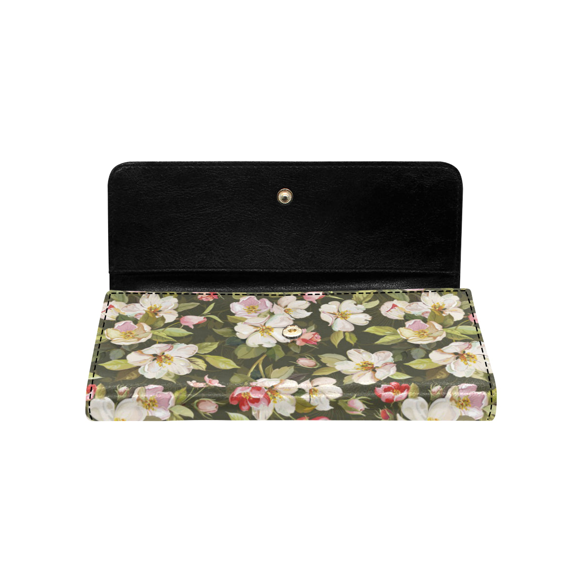 Apple blossom Pattern Print Design AB01 Women's Trifold Wallet