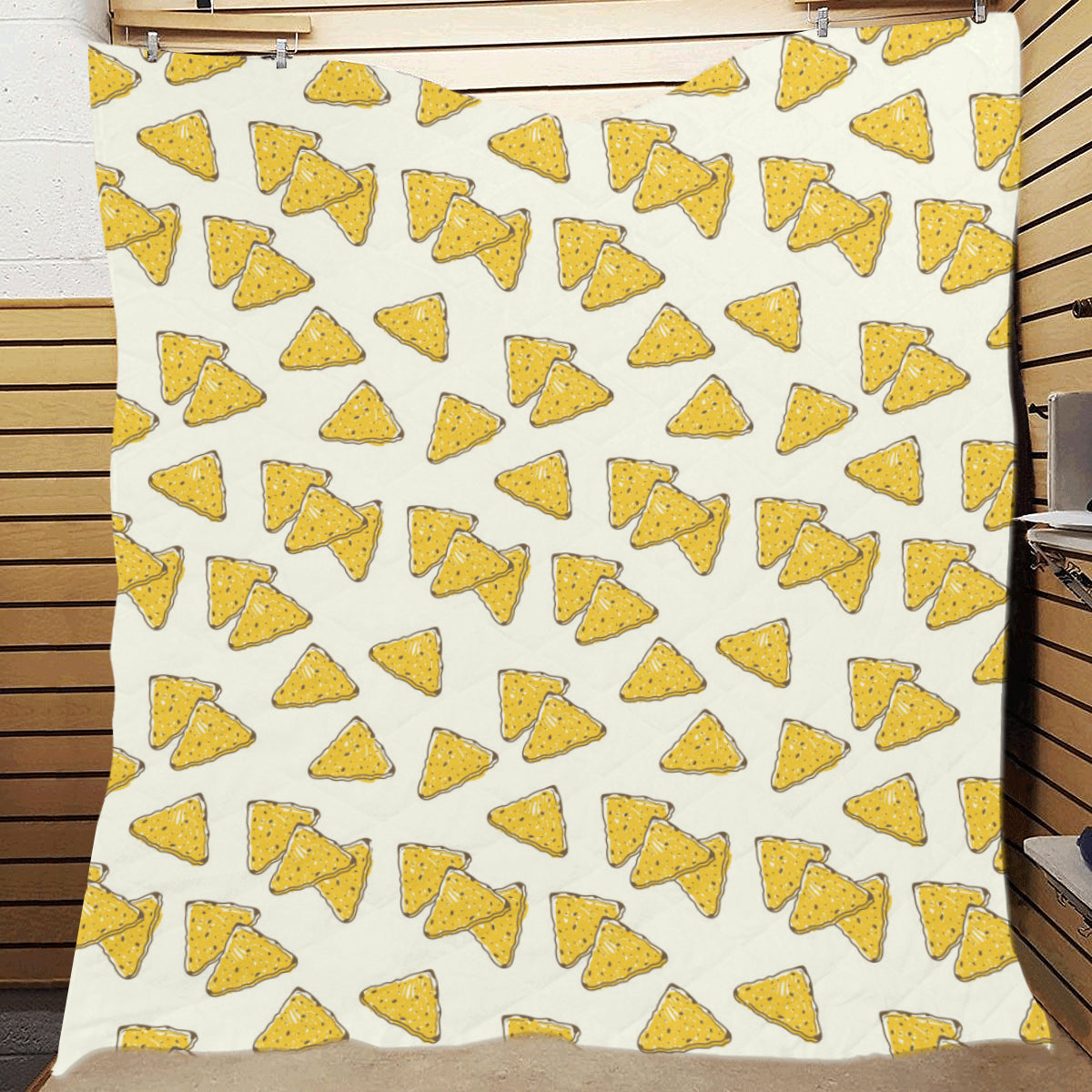 Nachos Pattern Print Design A01 Premium Quilt