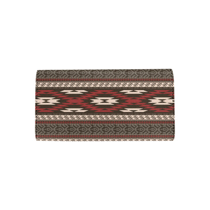 Native Pattern Print Design A03 Women's Trifold Wallet