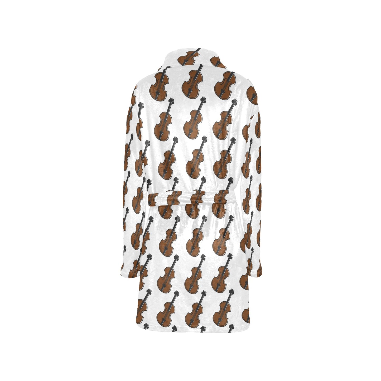 Violin Print Design LKS405 Women's Fleece Robe
