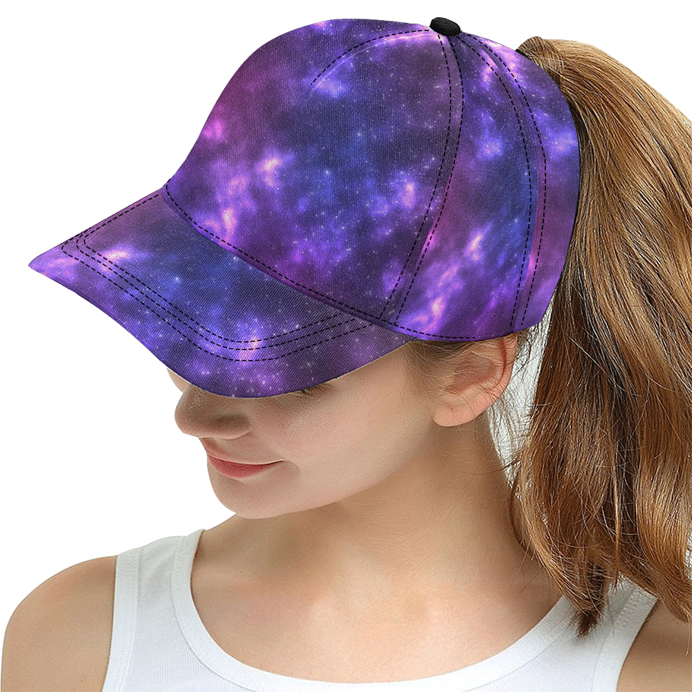 Celestial Purple Blue Galaxy Snapback Cap