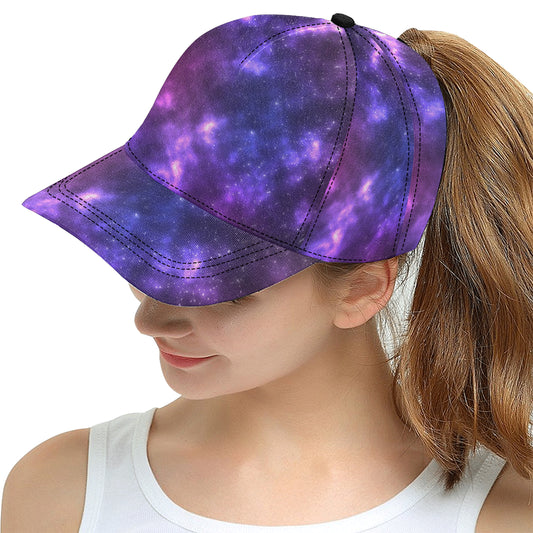 Celestial Purple Blue Galaxy Snapback Cap