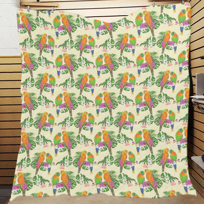 Conures Pattern Print Design 02 Premium Quilt