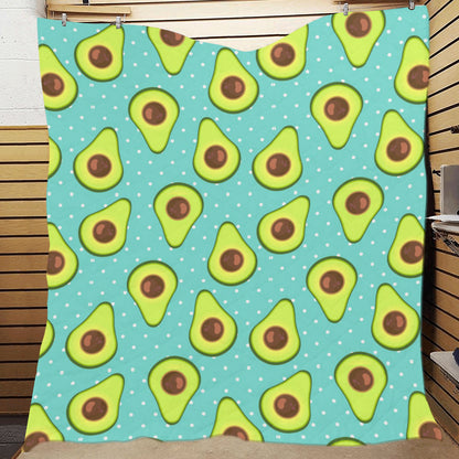Avocado Pattern Print Design AC012 Premium Quilt