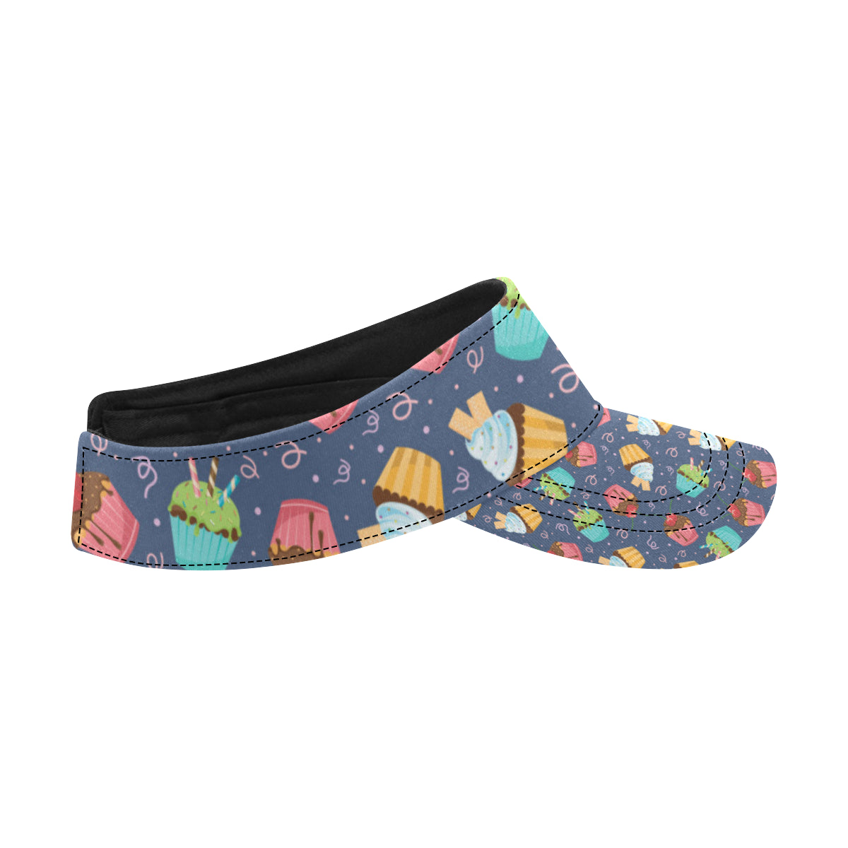 Cupcake Pattern Print Design 02 Unisex Sun Visor