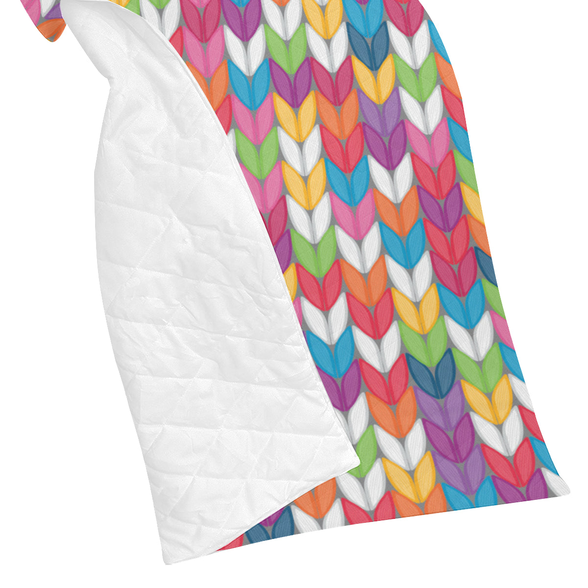 Knit Pattern Print Design 01 Premium Quilt