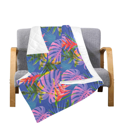Tropical Flower Pattern Print Design TF025 Premium Quilt