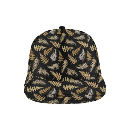 Fern Leave Bright Print Pattern Snapback Cap