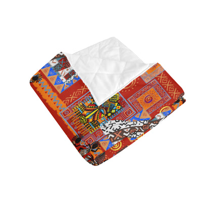 African Print Pattern Premium Quilt
