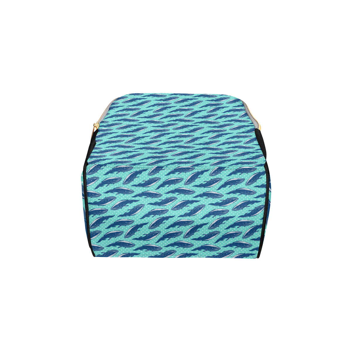 Whale Polka Dot Design Themed Print Diaper Bag Backpack