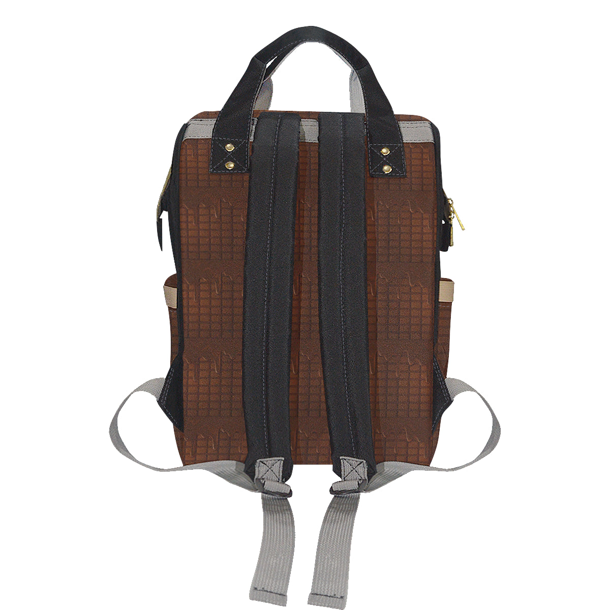 Chocolate Pattern Print Design 01 Diaper Bag Backpack