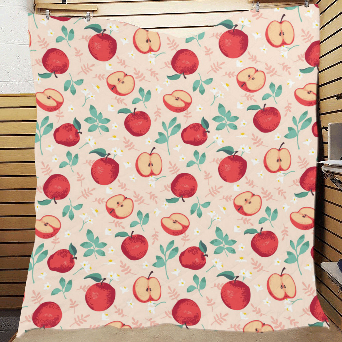 Apple Pattern Print Design AP06 Premium Quilt