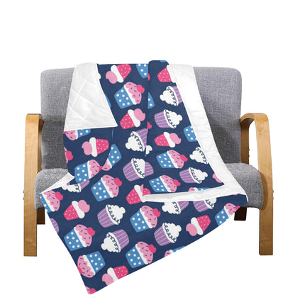 Cupcake Pattern Print Design CP04 Premium Quilt