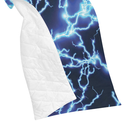 Lightning Thunder Pattern Print Design 04 Premium Quilt