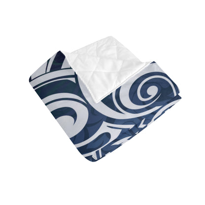 Maori Pattern Print Design 01 Premium Quilt