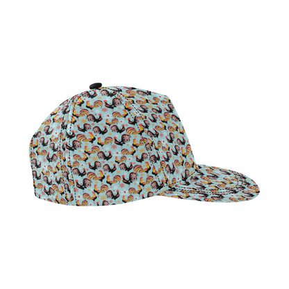 Rooster Themed Design Snapback Cap