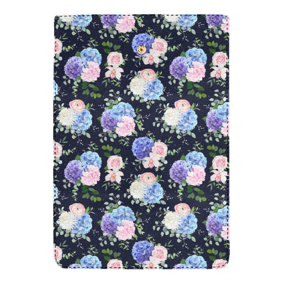 Hydrangea Pattern Print Design HD01 Women's Trifold Wallet