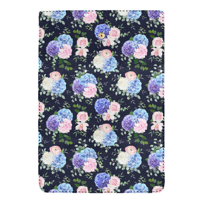 Hydrangea Pattern Print Design HD01 Women's Trifold Wallet