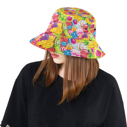 Candy Pattern Print Design CA01 Unisex Bucket Hat