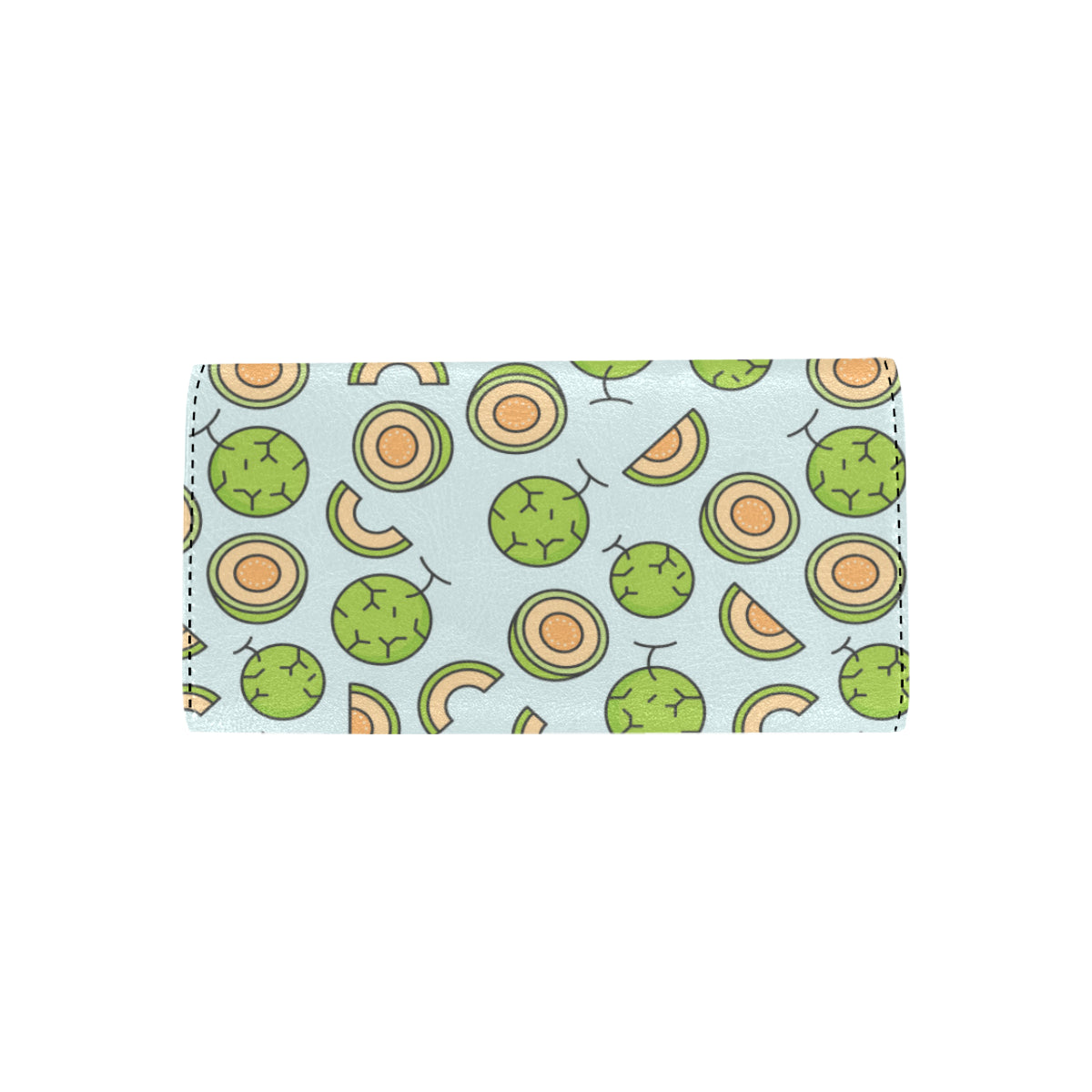 Cantaloupe Pattern Print Design 02 Women's Trifold Wallet