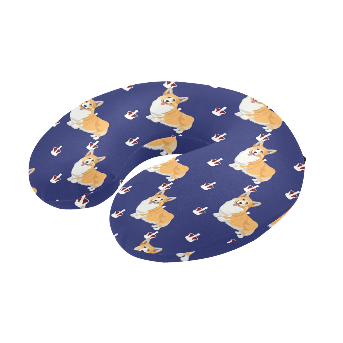 Pembroke Welsh Corgis Pattern Print Design A07 U-Shaped Travel Neck Pillow