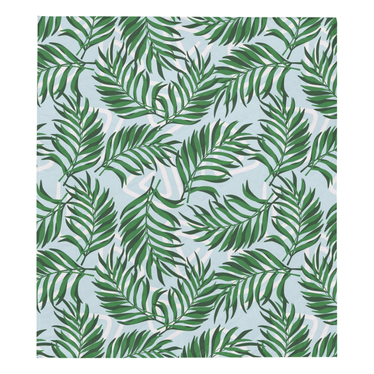 Palm Leaves Pattern Print Design PL06 Premium Quilt
