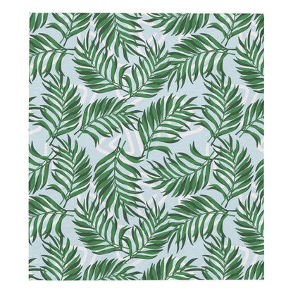 Palm Leaves Pattern Print Design PL06 Premium Quilt