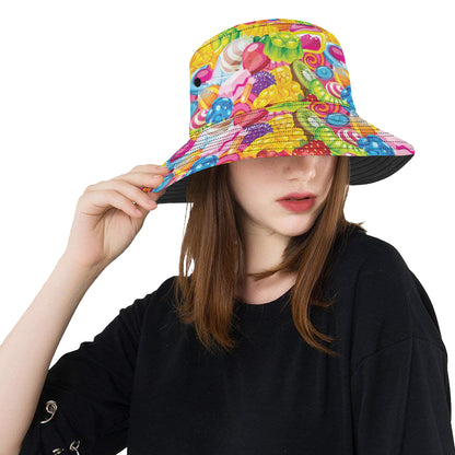 Candy Pattern Print Design CA01 Unisex Bucket Hat