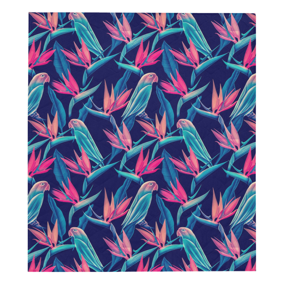 Tropical Flower Pattern Print Design TF024 Premium Quilt