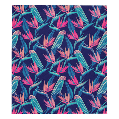Tropical Flower Pattern Print Design TF024 Premium Quilt