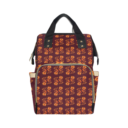 Dragons Fire Design Diaper Bag Backpack