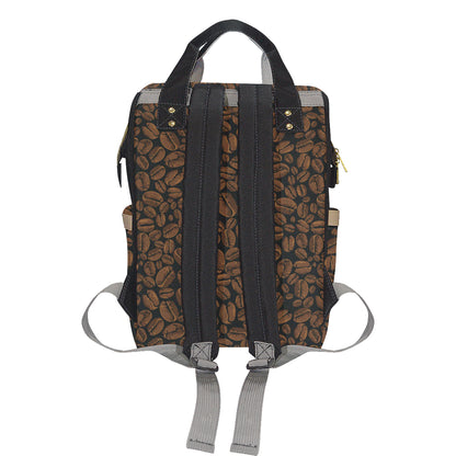 Coffee Pattern Print Design 01 Diaper Bag Backpack