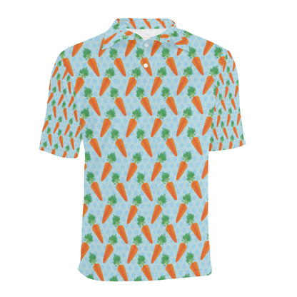 Carrot Pattern Print Design 01 Men Polo Shirt