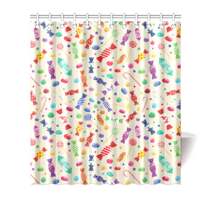 Candy Pattern Print Design 04 Shower Curtain