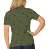 Brocade Pattern Print Design 02 Women's Polo Shirt