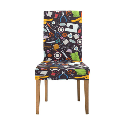 Sewing Equipment Print Design LKS308 Dining Chair Slipcover