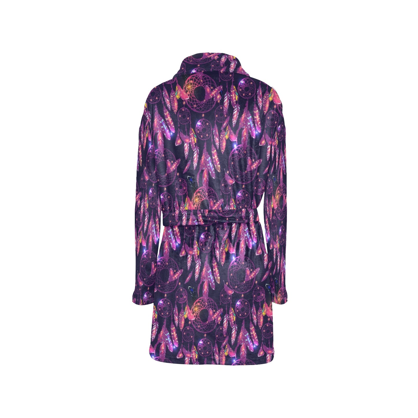 Dream catcher neon Women's Fleece Robe