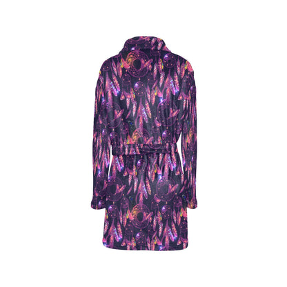 Dream catcher neon Women's Fleece Robe