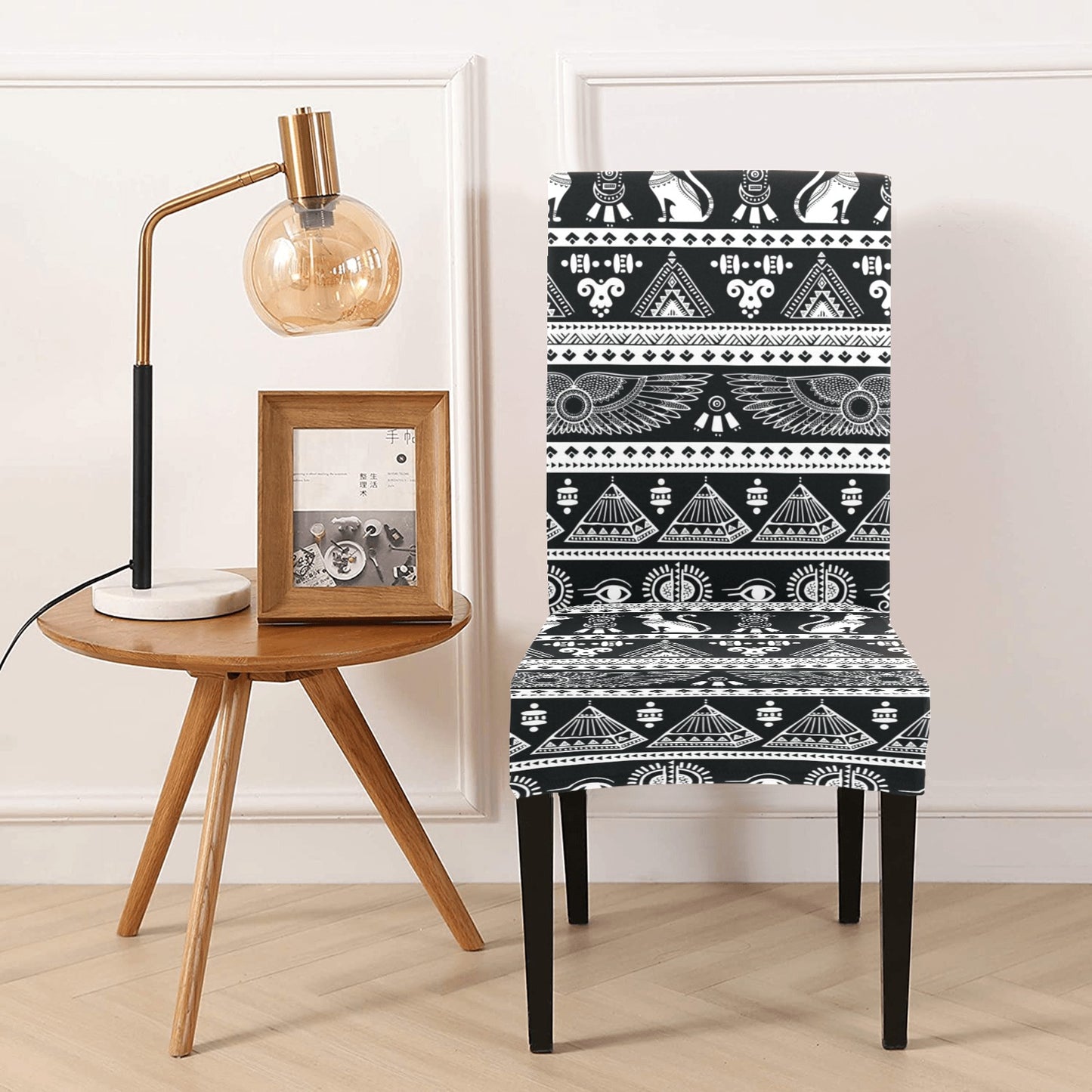 Tribal Pattern Print Design LKS305 Dining Chair Slipcover