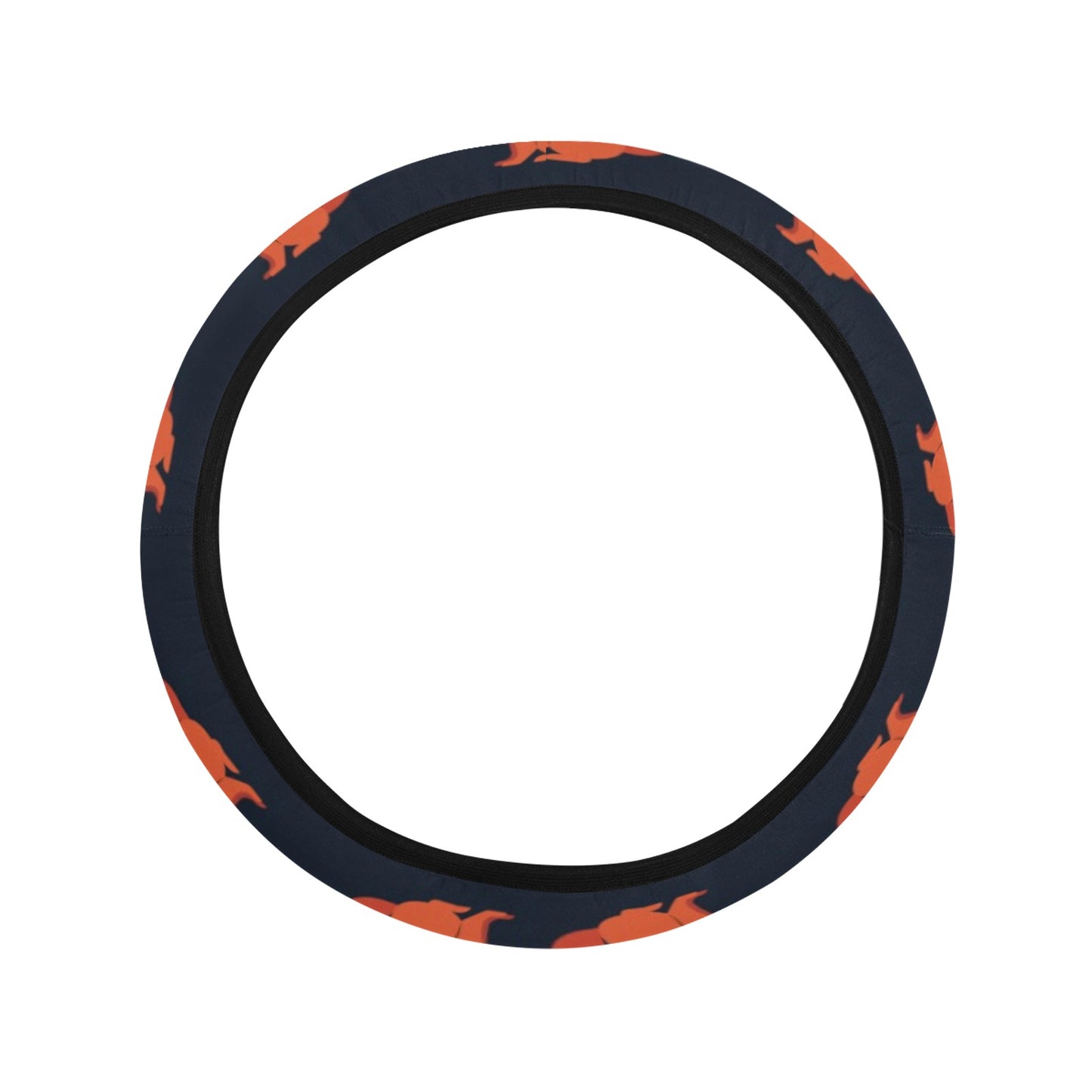 Squirrel Print Design LKS306 Steering Wheel Cover with Elastic Edge