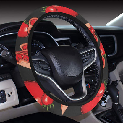 Tomato Print Design LKS303 Steering Wheel Cover with Elastic Edge