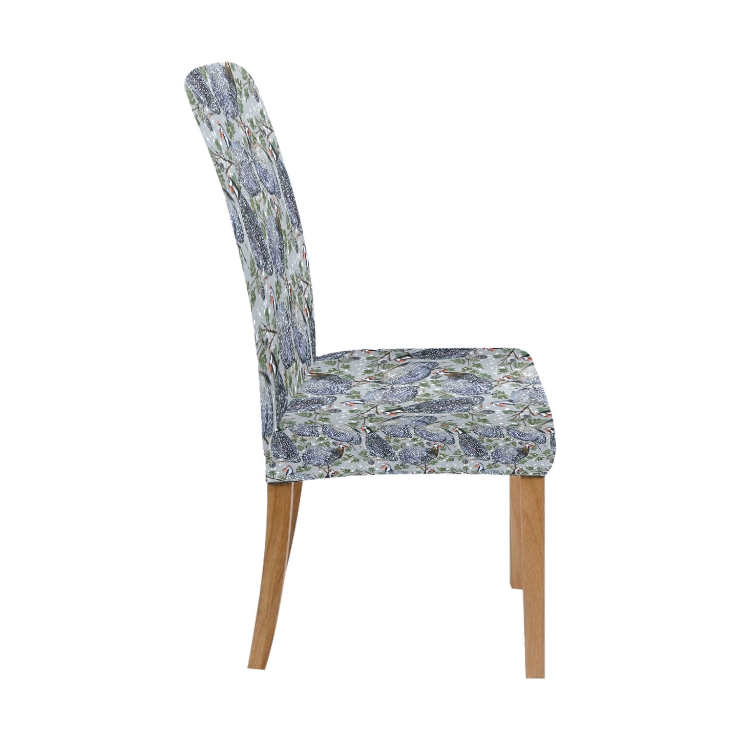 Guinea Fowl Print Design LKS402 Dining Chair Slipcover