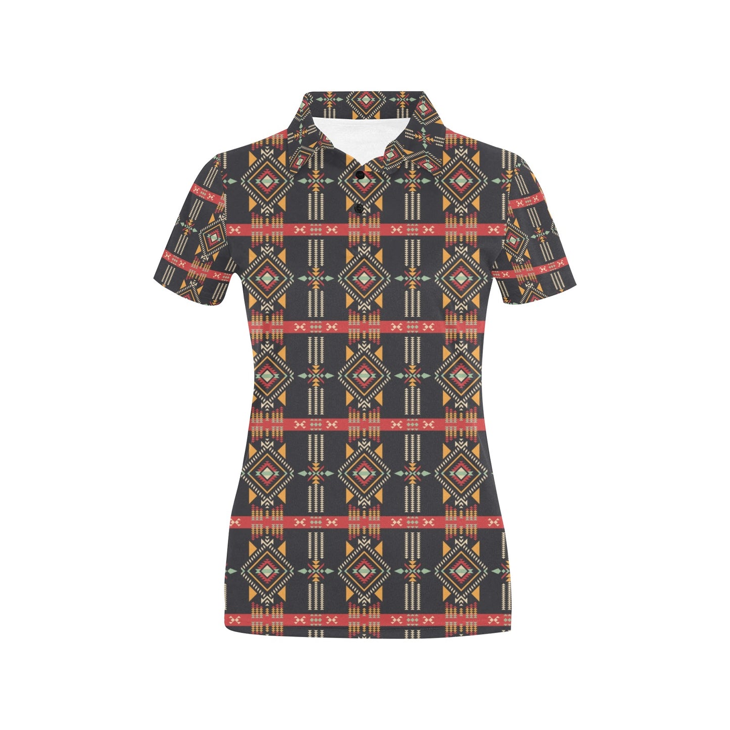 Southwest Pattern Print Design LKS303 Women's Polo Shirt