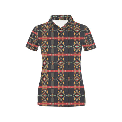 Southwest Pattern Print Design LKS303 Women's Polo Shirt