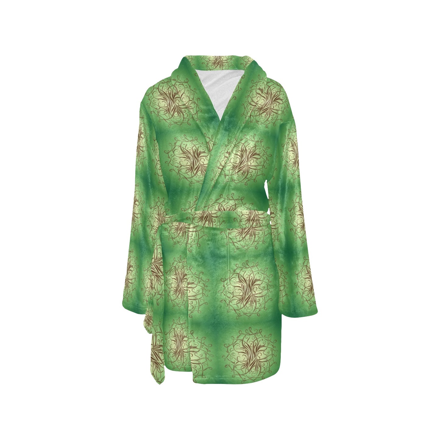 Celtic Pattern Print Design 05 Women's Fleece Robe