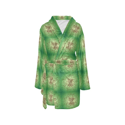Celtic Pattern Print Design 05 Women's Fleece Robe