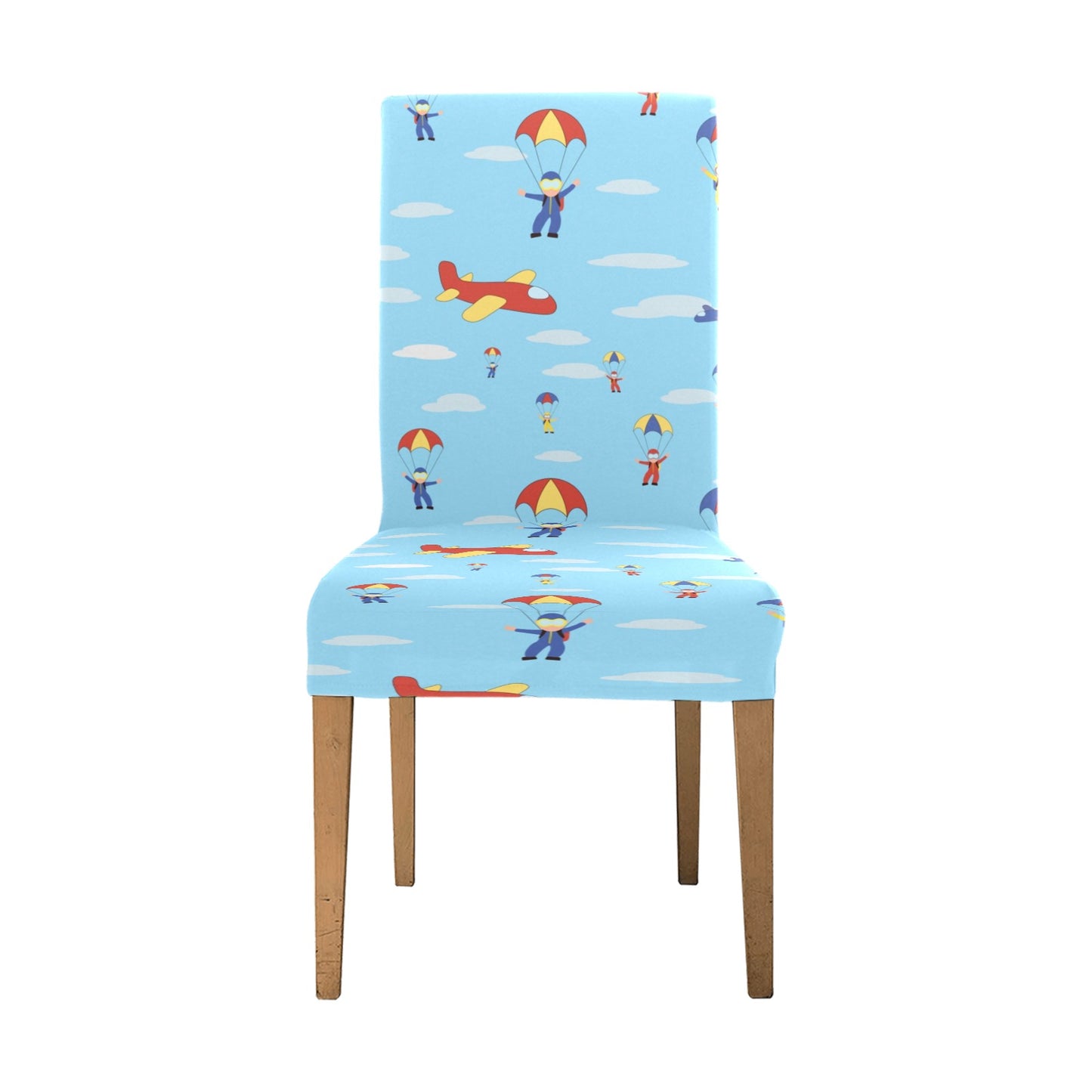 Skydiver Print Design LKS304 Dining Chair Slipcover