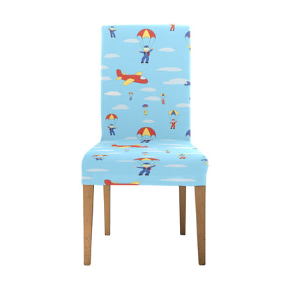 Skydiver Print Design LKS304 Dining Chair Slipcover