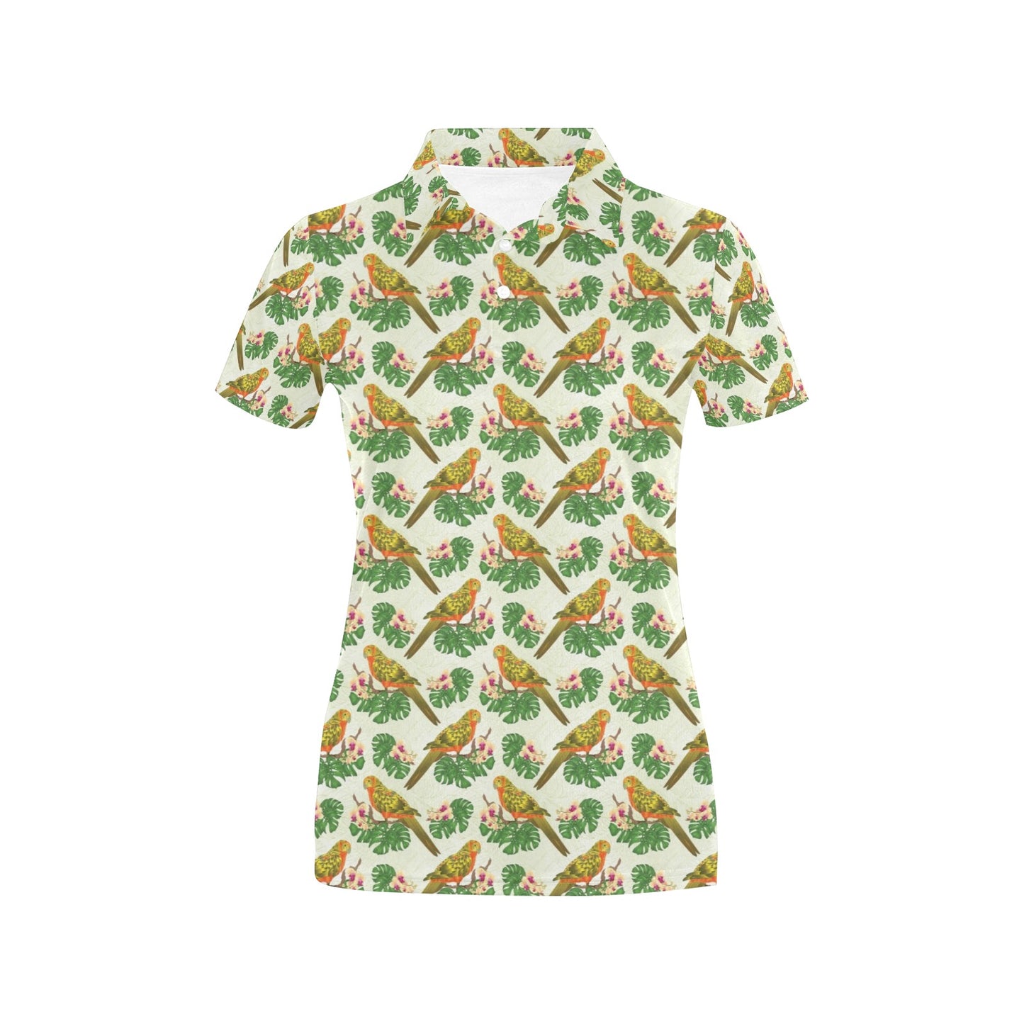 Conures Pattern Print Design 01 Women's Polo Shirt